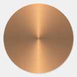 Copper Shine Classic Round Sticker