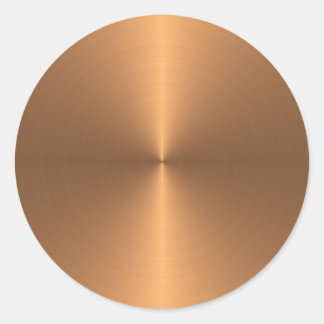 Copper Shine Classic Round Sticker