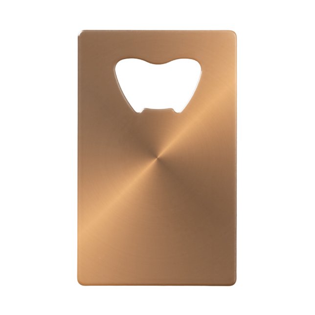 Copper Shine Credit Card Bottle Opener (Back)