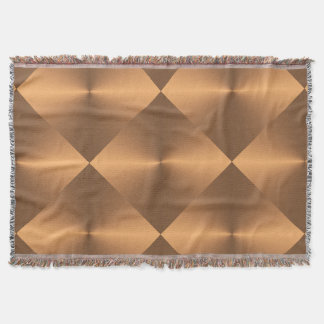 Copper Shine Diamonds Throw Blanket