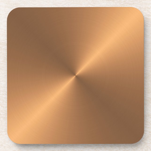 Copper Shine Drink Coaster (Front)