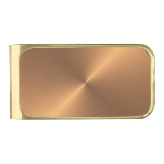 Copper Shine Gold Finish Money Clip