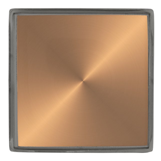 Copper Shine Gunmetal Finish Lapel Pin (Front)