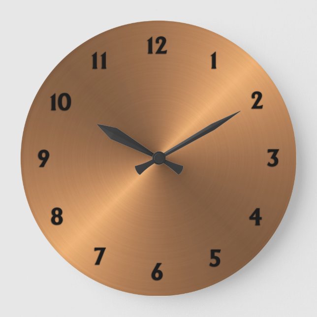 Copper Shine Large Clock (Front)