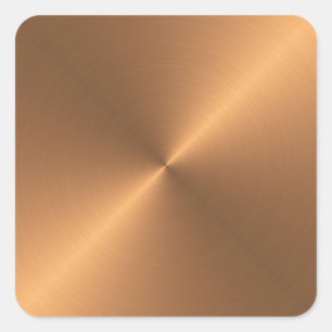 Copper Shine Square Sticker