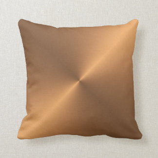 Copper Shine Throw Pillow