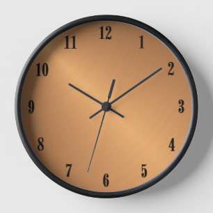 Copper Shine Wall Clock