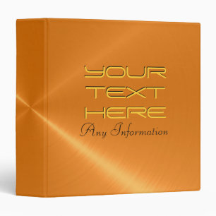 Copper shiny stainless steel metal binders