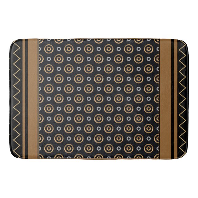 Copper, Silver Gold Metalics Bath Mat (Front)