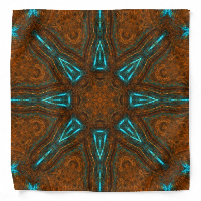 Copper Skylight Dome Mandala Bandana (Front)