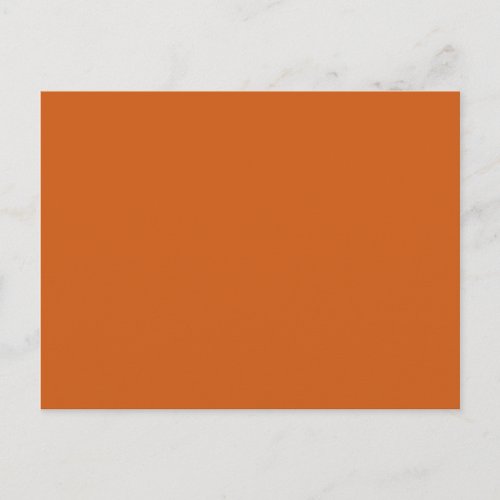 Copper Solid Color Blank Background Postcard