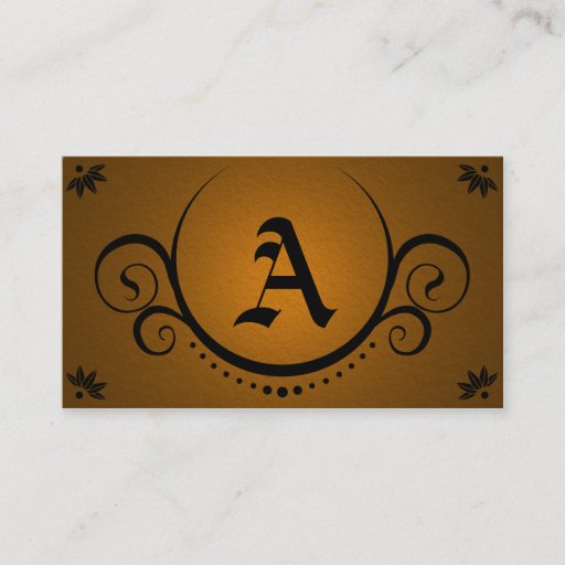 Customizable copper sophistications business cards
