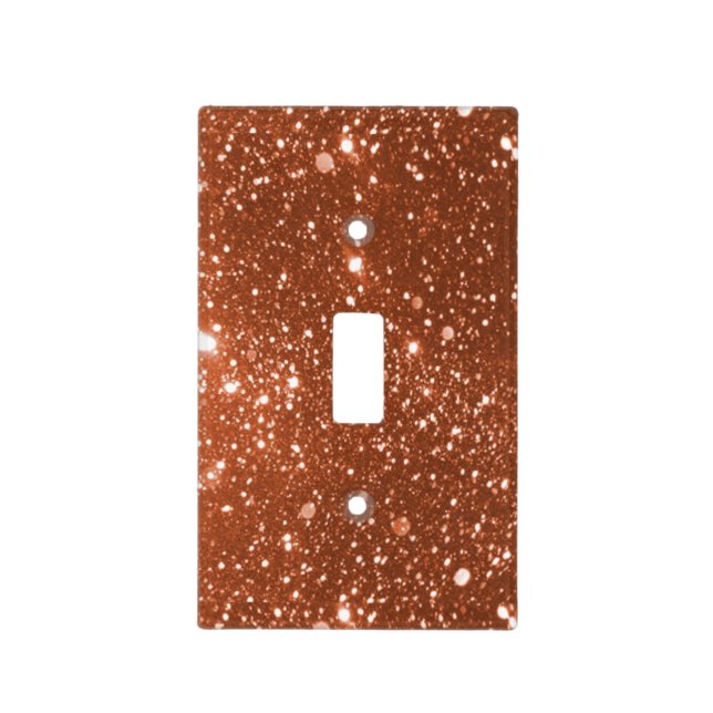 Copper Sparkle Light Switch Cover (Front)
