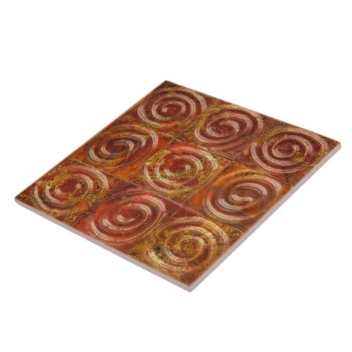 Copper Spiral Tiles