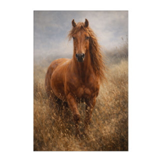 Copper Spirit | Chestnut Horse | Acrylic Wall Art