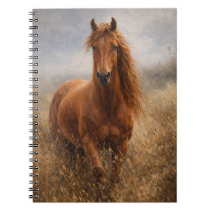 Copper Spirit Chestnut Horse Notebook