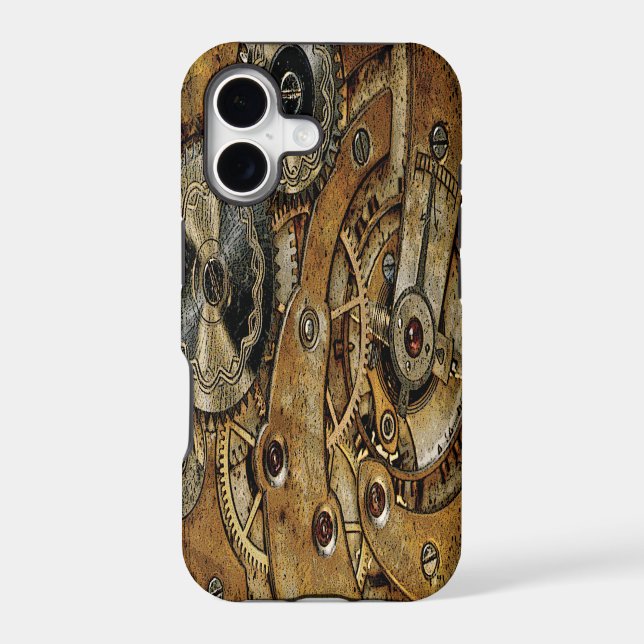 Copper Steampunk Antique Iphone Case (Back)