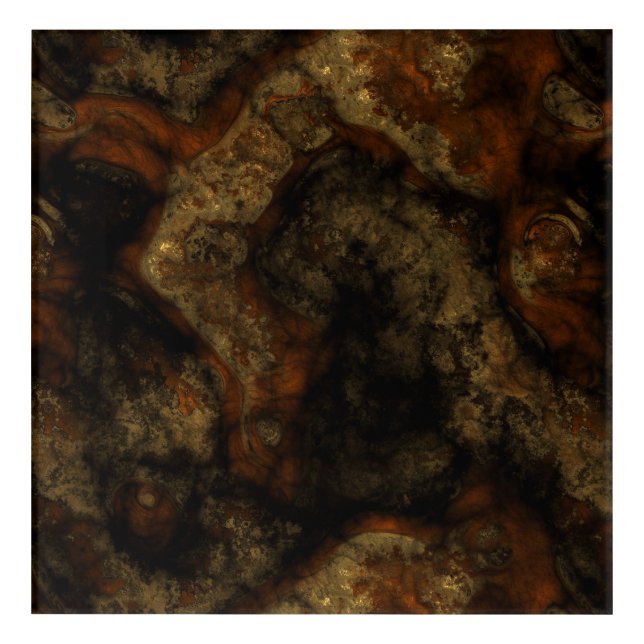 Copper Stone Acrylic Print (Front)