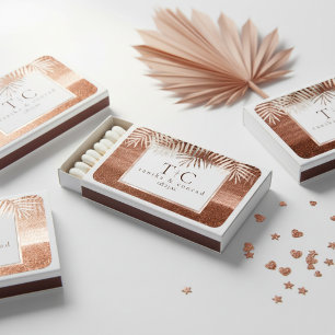 Copper Sunset Palm Leaves ID1323 Matchboxes
