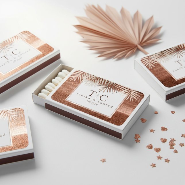 Copper Sunset Palm Leaves ID1323 Matchboxes (Creator Uploaded)