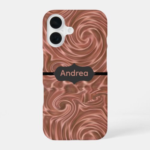 Copper Swirls  iPhone 16 Case