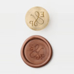 Copper Terracotta color  wedding initials Wax Seal Stamp<br><div class="desc">Modern romantic wax wedding envelope seal . Please find more matching designs and variations from my "blissweddingpaperie" store. And feel free to contact me for further customization or matching items</div>