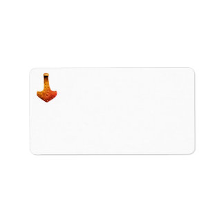 Copper Thor's Hammer address labels