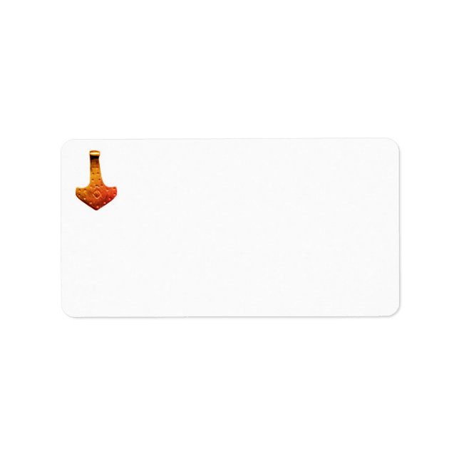 Copper Thor's Hammer address labels (Front)