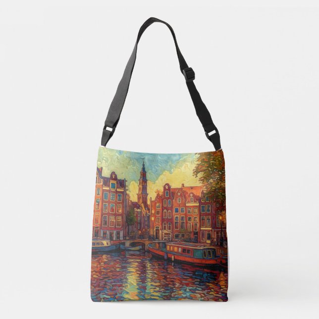 Copper Tide Amsterdam | Urban Impressionist Wear Crossbody Bag (Back)