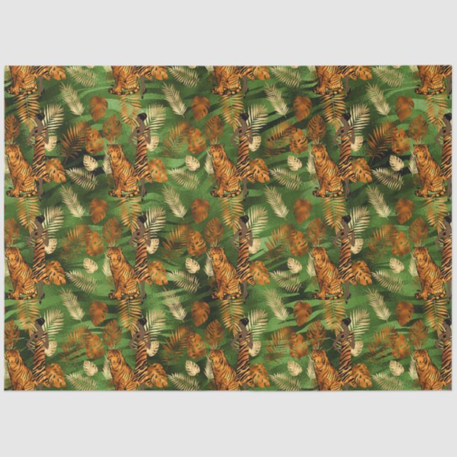 Copper Tiger Series Design 5 Tissue Paper (Front)