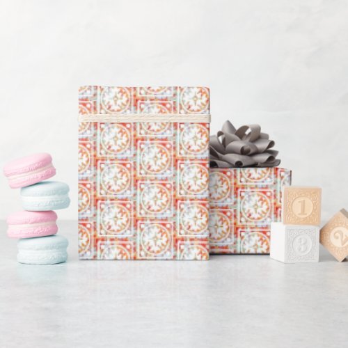 Copper Tile Wrapping Paper