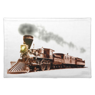 Copper Train Cloth Placemat