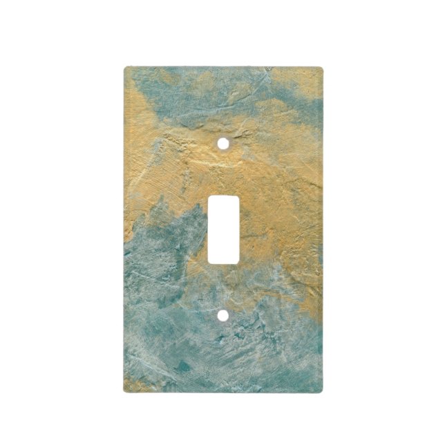 Copper Turquoise Light Switch Cover (Front)
