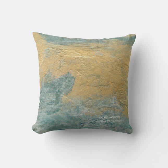 Copper Turquoise Pillows (Front)
