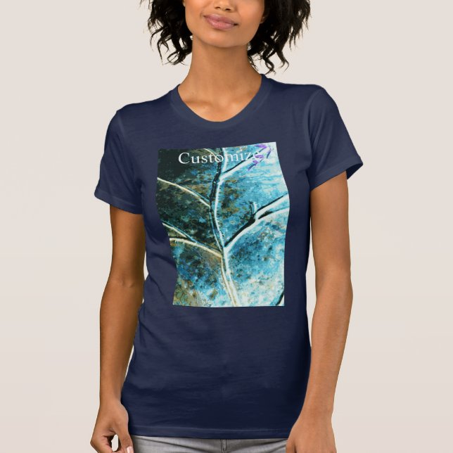 Copper verdigris leaf  T-Shirt (Front)