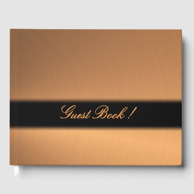 Copper Wedding, Anniversary Event Guest Book (Front)