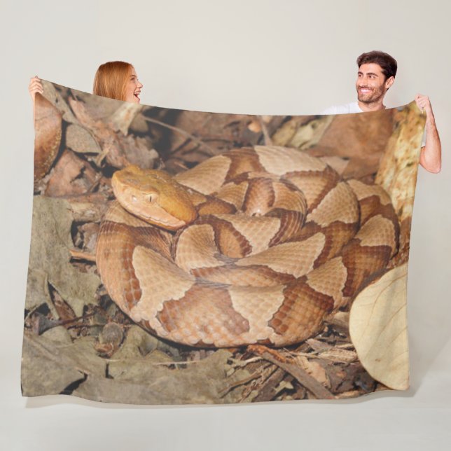 COPPERHEAD SNAKE FLEECE BLANKET (In Situ)
