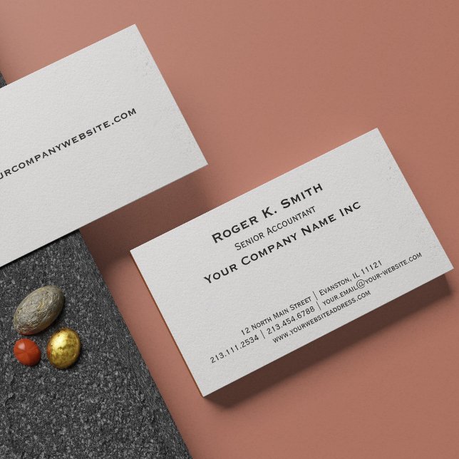 Copperplate Classic Simplicity is Elegant Business Card (Creator Uploaded)