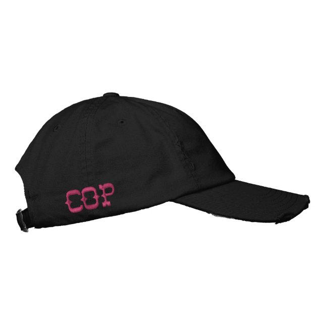 #CopPopCupEmbroideredHat Embroidered Baseball Cap (Right)