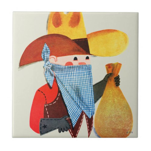Cops and Robbers Ceramic Tile