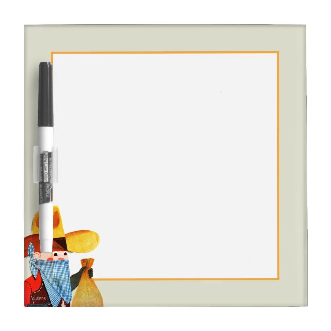 Cops and Robbers Dry Erase Board (Front)