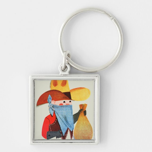 Cops and Robbers Keychain (Front)