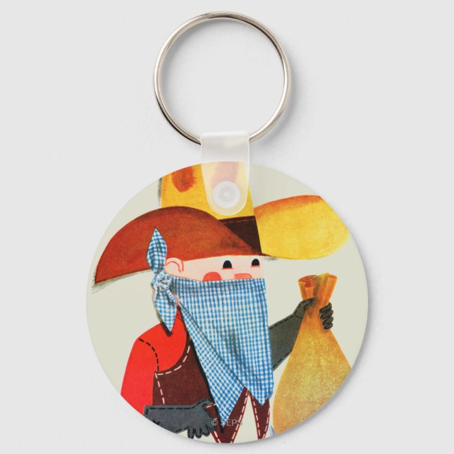 Cops and Robbers Keychain (Front)