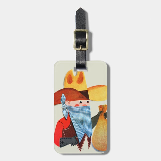 Cops and Robbers Luggage Tag (Front Vertical)