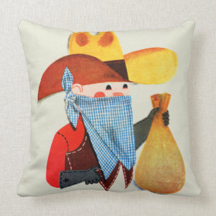 Cops and Robbers Throw Pillow