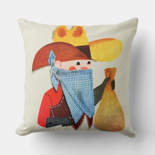 Cops and Robbers Throw Pillow