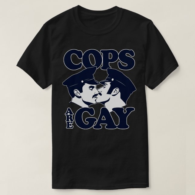 Cops Are Gay Phone Case T-Shirt (Design Front)