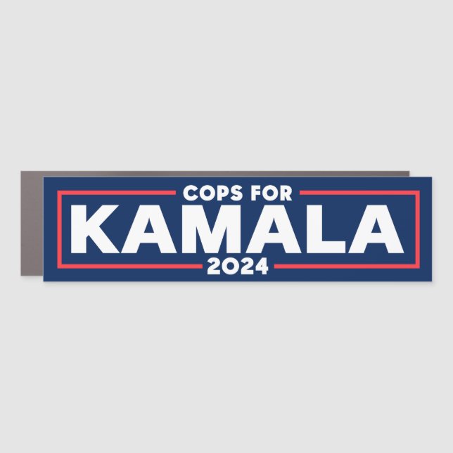 Cops for Kamala Harris 2024 Car Magnet (Front)