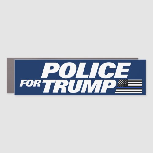 Cops For Trump Blue Line Police For Trump 2024 Car Magnet