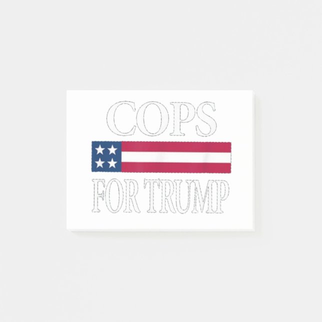 cops for trump post-it notes (Front)